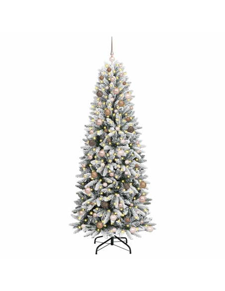 Albero di Natale artificiale Bianco 210 cm