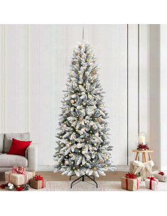 AlberodiNataleartificiale Bianco 93 x 93 x 240 cm PVC 2