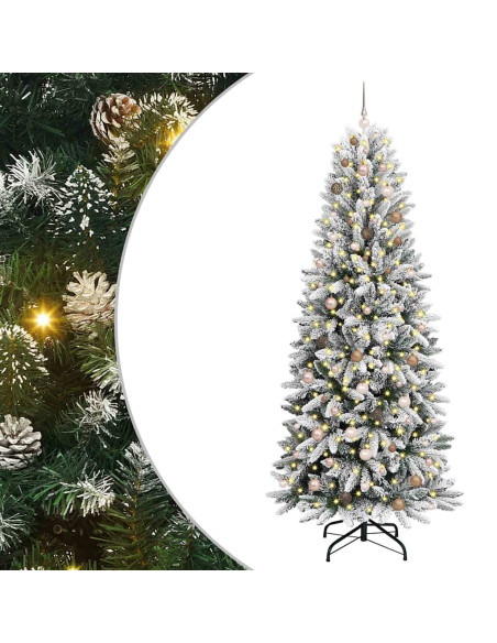 AlberodiNataleartificiale Bianco 93 x 93 x 240 cm PVC