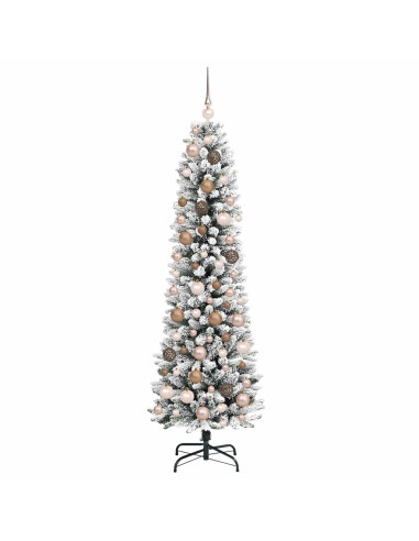 AlberodiNataleartificiale con supporto Bianco 180cm PVC