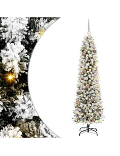 Albero di Natale artificiale Bianco 210 cm 2