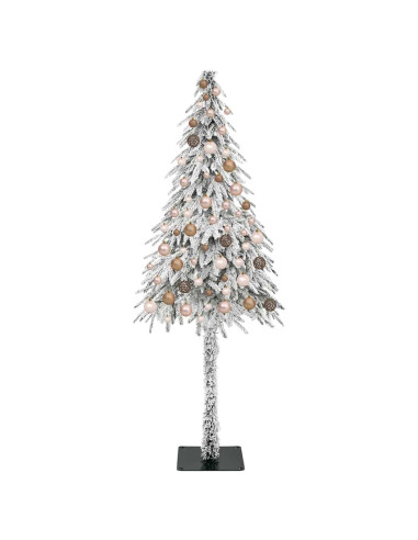 Albero di Natale con 300 LED Bianco 180 cm PE e Acciaio