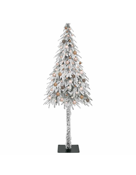 Albero di Natale con 300 LED Bianco 210 cm PE e Acciaio