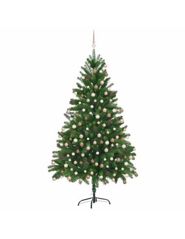 Albero di Natale con 300 LED con supporto Verde 180 cm PE