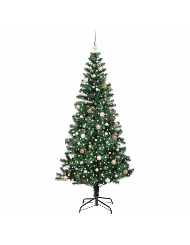AlberodiNataleartificiale con 300 LED Verde 240 cm PVC