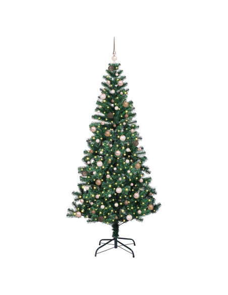 Albero di Natale artificiale con luci integrate Verde 240 cm