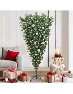 Albero di Natale artificiale pre-illuminato rovesciato 2