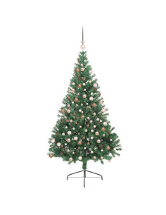Albero di Natale artificiale con luci integrate Verde 180 cm 2