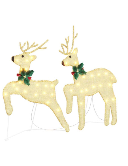 Renne LED 5 pcs Oro Tessuto