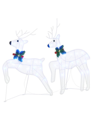 Renne LED 5 pcs Bianco Tessuto