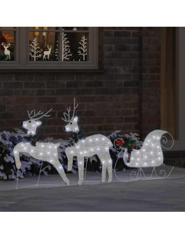 Renne LED 3 pcs Bianco Freddo Tessuto