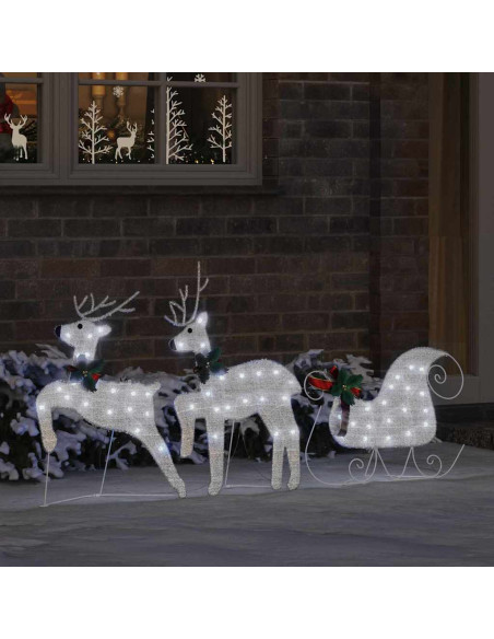 Renne LED 3 pcs Bianco Freddo Tessuto