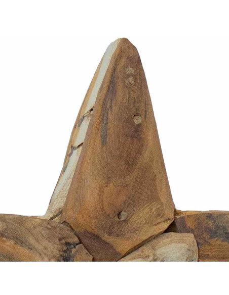 Stella di Natale Marrone 30 x 5 x 45 cm Legno di teak solido