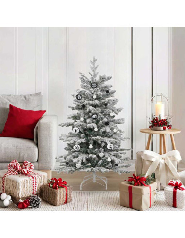 Set di Palle di Natale 40 pcs Nero e Bianco