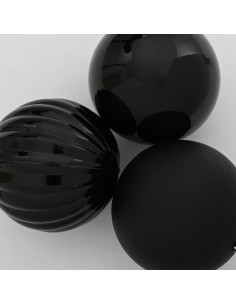 Set di Palle di Natale 9 pcs Nero 2