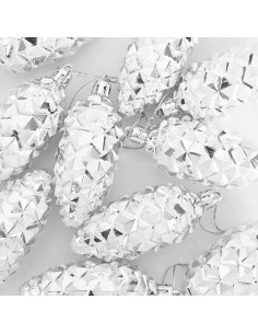 Decorazioni per Albero di Natale 40 pcs Argento 2