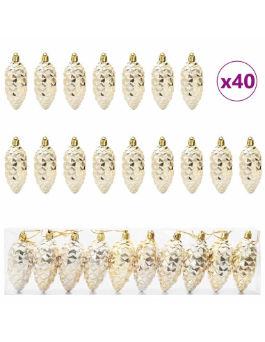 Decorazioni per Albero di Natale 40 pcs Oro