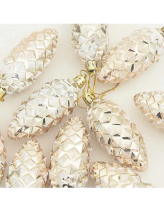 Decorazioni per Albero di Natale 40 pcs Champagne 2