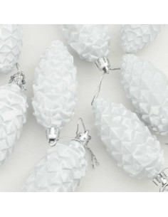 Decorazioni per Albero di Natale 40 pcs Bianco 2