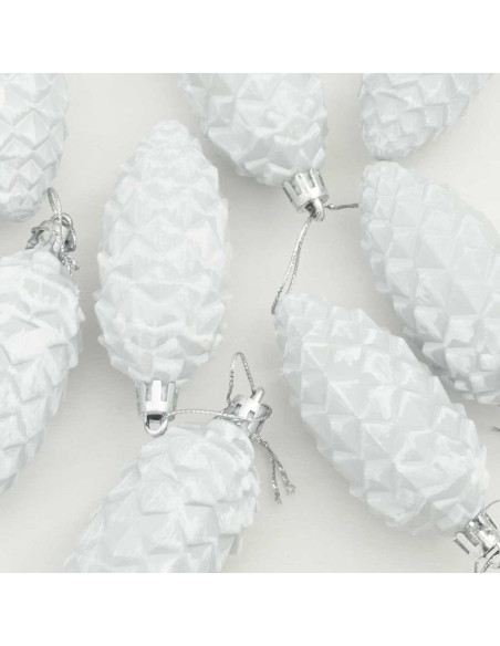 Decorazioni per Albero di Natale 40 pcs Bianco