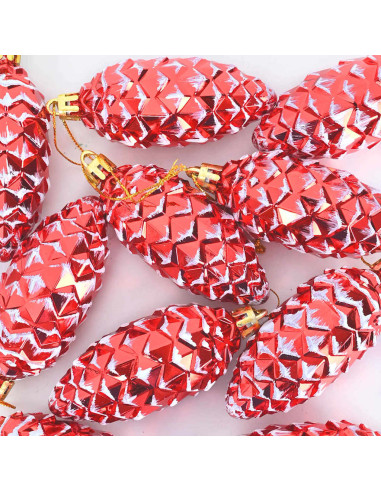 Decorazioni per Albero di Natale 40 pcs Rosso