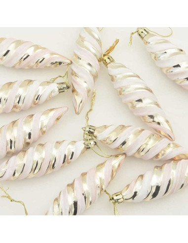 Decorazioni per Albero di Natale 40 pcs Champagne