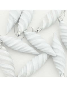 Decorazioni per Albero di Natale 40 pcs Bianco 2