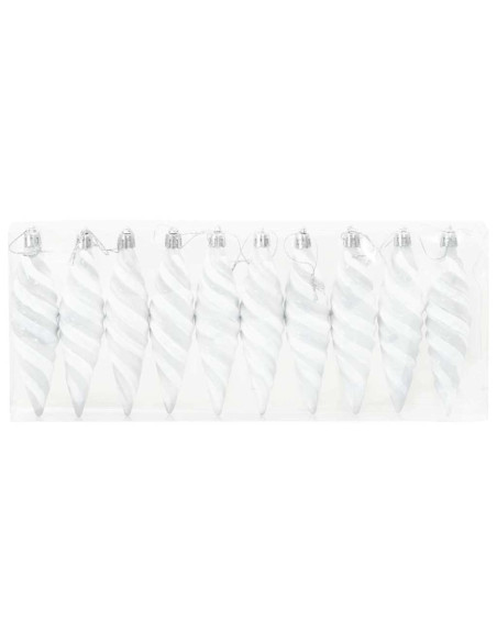 Decorazioni per Albero di Natale 40 pcs Bianco