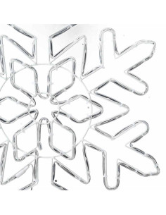 Fiocco di Neve di Natale Blu 55.5 x 55.5 x 0.75 cm PVC 2