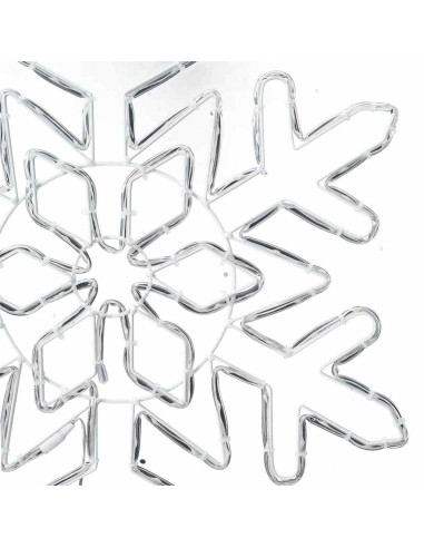 Fiocco di Neve di Natale Blu 55.5 x 55.5 x 0.75 cm PVC