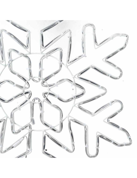 Fiocco di Neve di Natale Blu 55.5 x 55.5 x 0.75 cm PVC