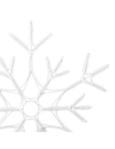 Fiocco di Neve di Natale Bianco caldo 56 x 49 x 0.7 cm PVC 2