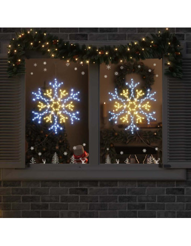 Fiocco di Neve di Natale Bianco caldo 56 x 49 x 0.7 cm PVC