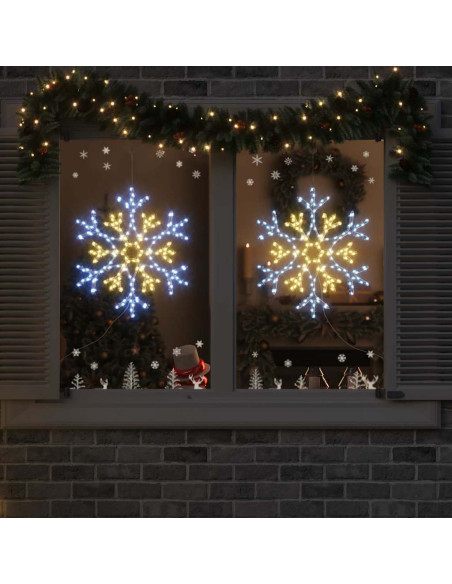 Fiocco di Neve di Natale Bianco caldo 56 x 49 x 0.7 cm PVC