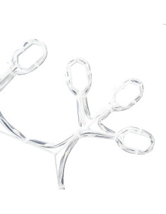 Fiocco di Neve di Natale Bianco caldo 45 x 38 cm PVC 2