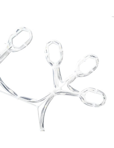 Fiocco di Neve di Natale Bianco caldo 45 x 38 cm PVC