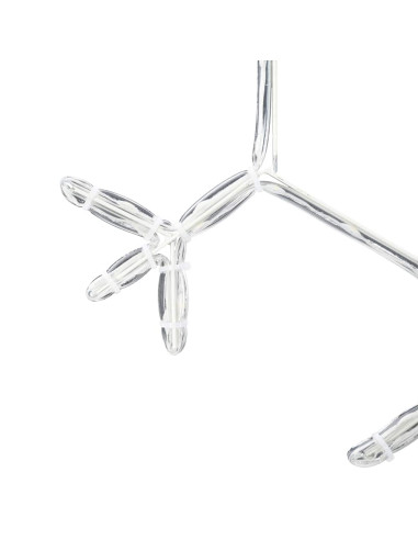 Fiocco di Neve di Natale Bianco caldo 45 x 38 cm PVC