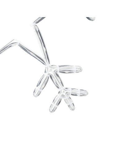 Fiocco di Neve di Natale Bianco caldo 45 x 38 cm PVC