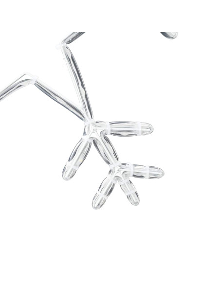 Fiocco di Neve di Natale Bianco caldo 45 x 38 cm PVC