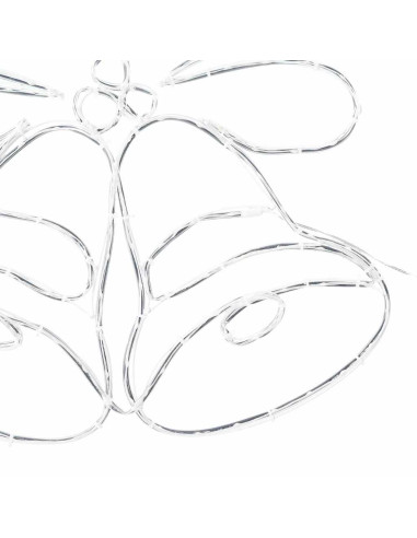 Campana di Natale Illuminata Multicolore 56 x 46 cm PVC