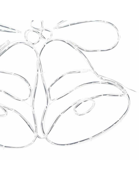 Campana di Natale Illuminata Multicolore 56 x 46 cm PVC