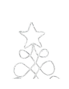 Luci a forma di albero di Natale Multicolore 80 x 56 cm PVC 2