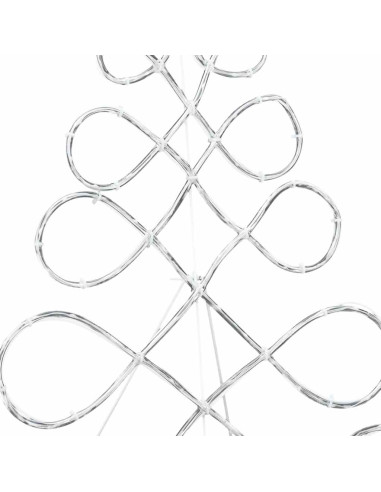 Luci a forma di albero di Natale Multicolore 80 x 56 cm PVC