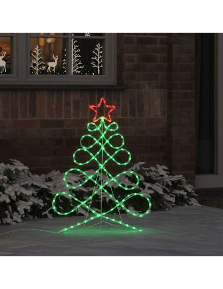 Luci a forma di albero di Natale Multicolore 80 x 56 cm PVC