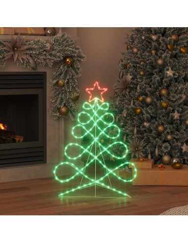 Luci a forma di albero di Natale Multicolore 80 x 56 cm PVC