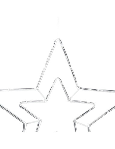 Stella di Natale Illuminata Bianco freddo 51.5 x 50 x 0.65 cm