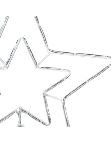 Stella di Natale Illuminata Bianco freddo 51.5 x 50 x 0.65 cm