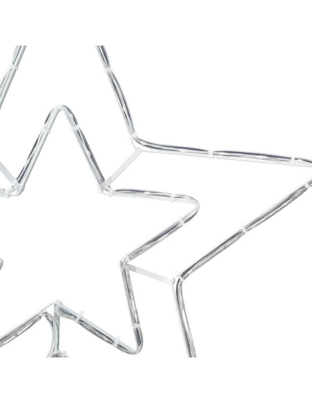 Stella di Natale Illuminata Bianco freddo 51.5 x 50 x 0.65 cm