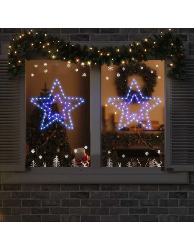 Stella di Natale Illuminata Bianco freddo 51.5 x 50 x 0.65 cm