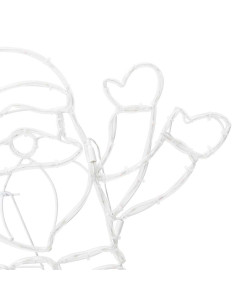 Luce Babbo Natale Multicolore 58.5 x 60 x 1.3 cm Ferro 2